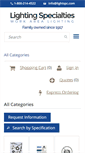 Mobile Screenshot of catalog.lightingspecialties.com